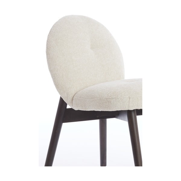 Krémszínű kárpitozott étkezőfotel szett 2 db-os Sinosa – Light & Living-image-2