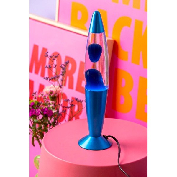 Kék üveg lávalámpa (magasság 35,5 cm) Funky Rocket Lava – Leitmotiv-image-1