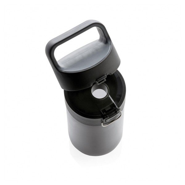 Fekete nyitható kupakos vizespalack, 450 ml - XD Design-image-3