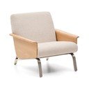 Bézs zsenília fotel Amsen – Kave Home