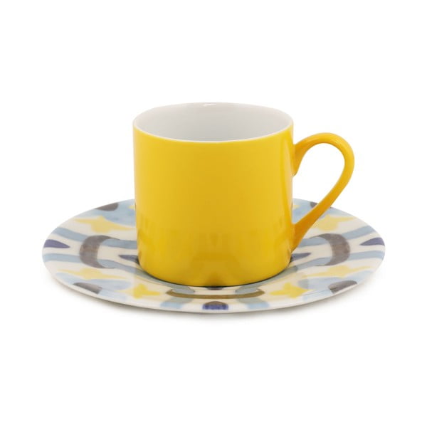 Geometric 4 db csésze csészealjakkal, 90 ml - Kütahya Porselen-image-3