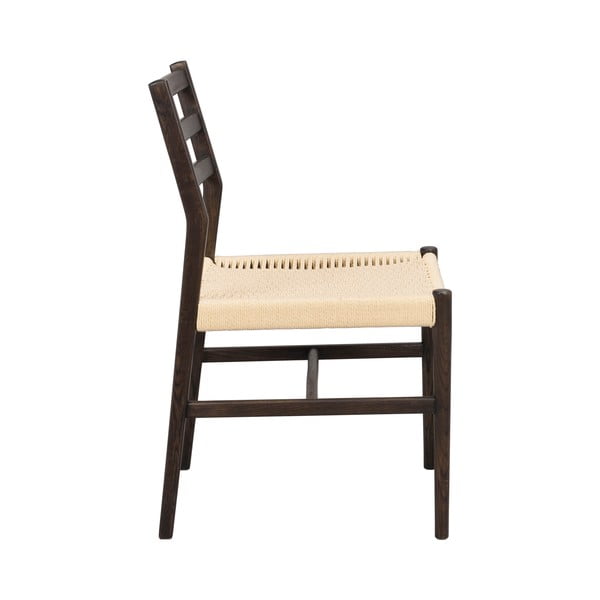 Natúr színű-sötétbarna étkezőszék szett 2 db-os Harlan – Rowico-image-4