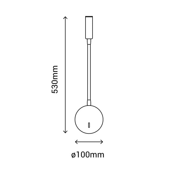 Leo fehér falilámpa, magasság 53 cm - SULION-image-2