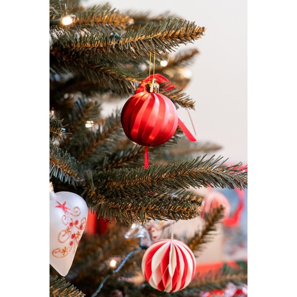 3 db-os fehér üveg szívalakú karácsonyi dísz készlet - Ego Dekor-image-2