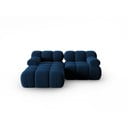 Kék bársony kanapé 191 cm Bellis – Micadoni Home