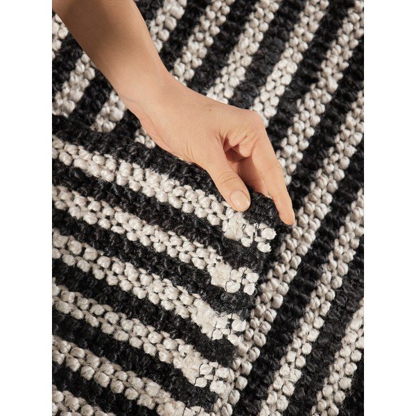 Fekete kézi szövésű juta szőnyeg 160x230 cm Harvest Ebony – Elle Decoration-image-4