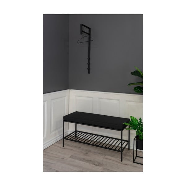 Fekete fém fali fogas Trento – House Nordic-image-3