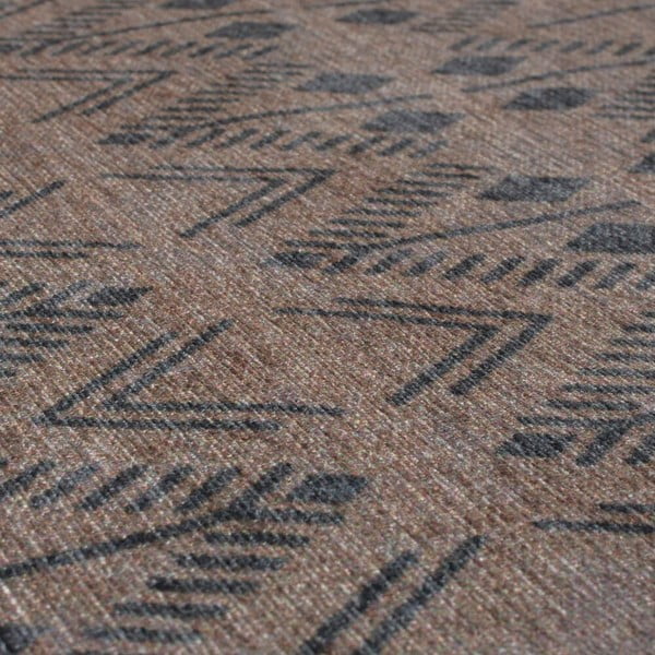 Barna mosható szőnyeg 170x240 cm MATCH NIKO JUTE LOOK – Flair Rugs-image-3