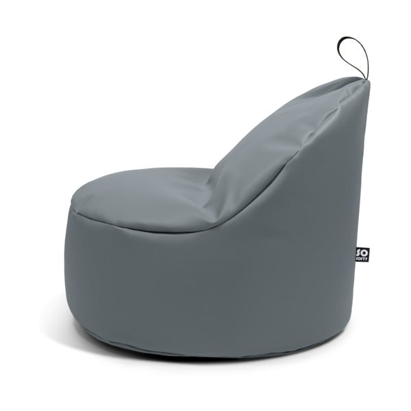 Piros bőrutánzat babzsákfotel Round XL – So Soft?-image-2