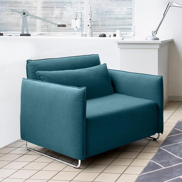 Cord türkiz kinyitható fotel - Softline-image-1