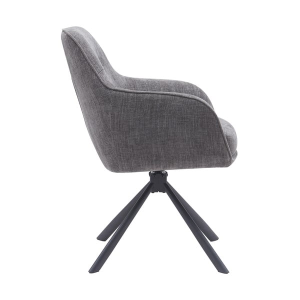 Szürke kárpitozott étkezőfotel szett 2 db-os Avola – Unique Furniture-image-2