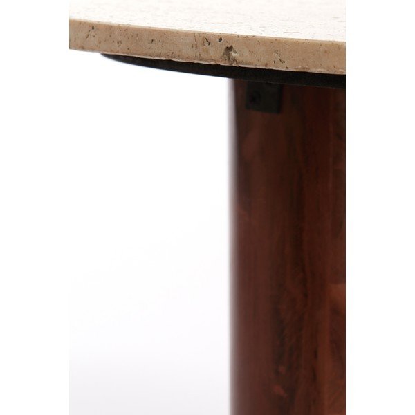 Barna dohányzóasztal 72x90 cm Mahelona – Light & Living-image-3