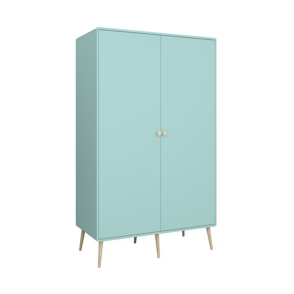 Türkiz gyerek ruhásszekrény 113x190 cm Gaia - Tvilum-image-3