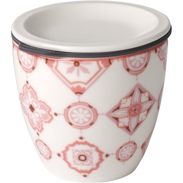 Like To Go piros-fehér porcelán ételtartó doboz, ø 7,3 cm - Villeroy & Boch