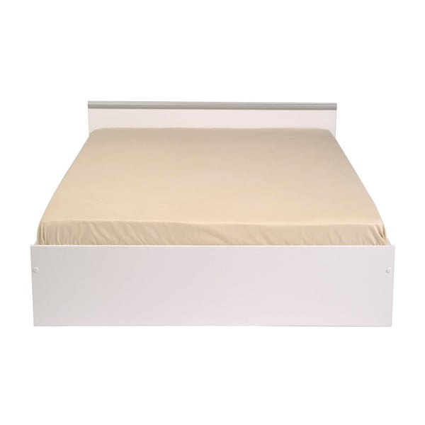 Arlette fehér dupla ágy 2 fiókkal, 140 x 190 cm - Parisot