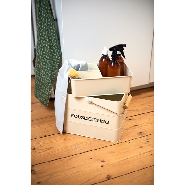 Living Nostalgia krémszínű fémdoboz mosószerekhez - Kitchen Craft-image-1