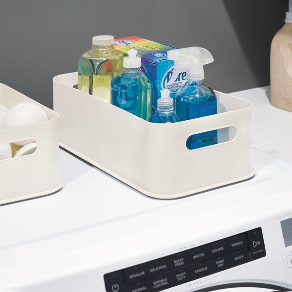 Eco Handled fehér tárolódoboz, 21,3 x 43 cm - iDesign-image-3