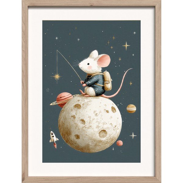 Gyerek kép 30x40 cm Astro Mouse – Styler