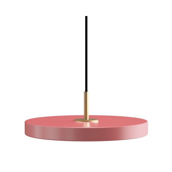 Rózsaszín fém LED dimmelhető függőlámpa fém búrával ø 31 cm Asteria Plus – UMAGE