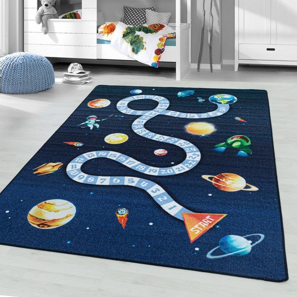 Sötétkék gyerek szőnyeg 120x170 cm Play Space – Ayyildiz Carpets-image-1