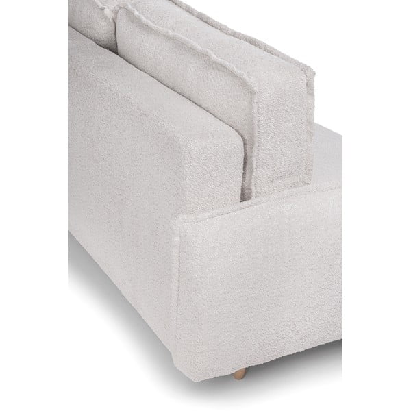 Bézs buklé kinyitható kanapé 215 cm Patti – Bonami Selection-image-1