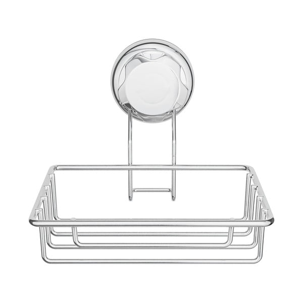 Ezüstszínű öntapadós acél szappantartó Bestlock Bath – Compactor