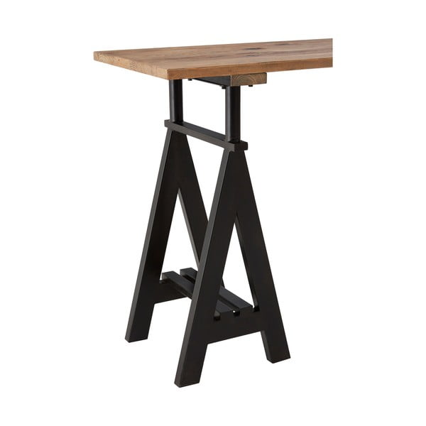 Natúr színű konzolasztal borovi fenyő asztallappal 45x130 cm Hampstead – Premier Housewares-image-3