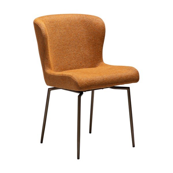 Barna kárpitozott étkezőszék Glam – DAN-FORM Denmark