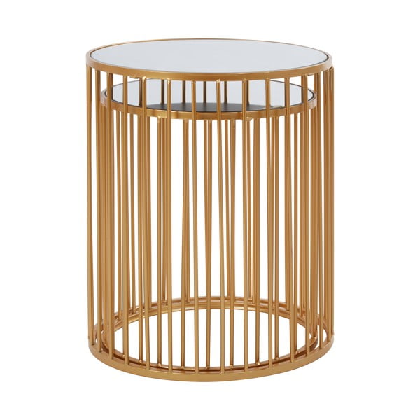 Kerek tárolóasztal szett üveg asztallappal 2 db-os Avantis – Premier Housewares-image-2