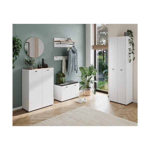 Fehér-natúr színű cipőtartó Lucena – Germania-image-4