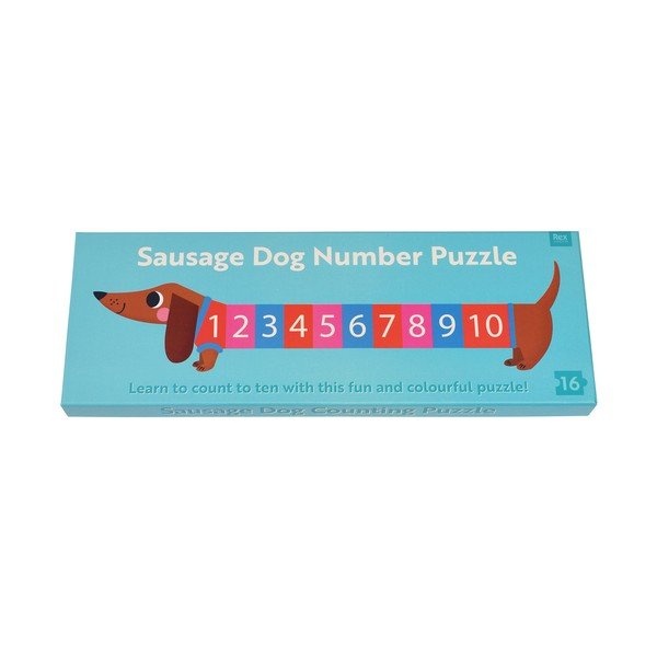 Puzzle (darabszám 16) Sausage Dog – Rex London-image-2