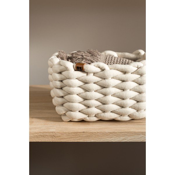 Textil tárolókosár 20x15x11 cm Peach Skin S – Bigso-image-2