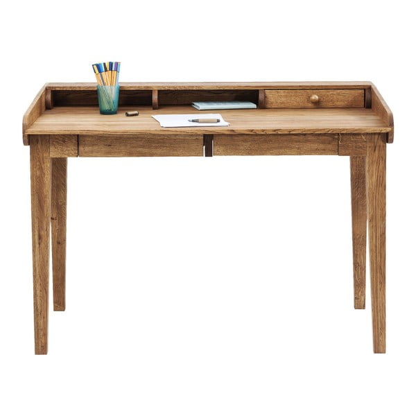 Attento tömör tölgyfa íróasztal - Kare Design