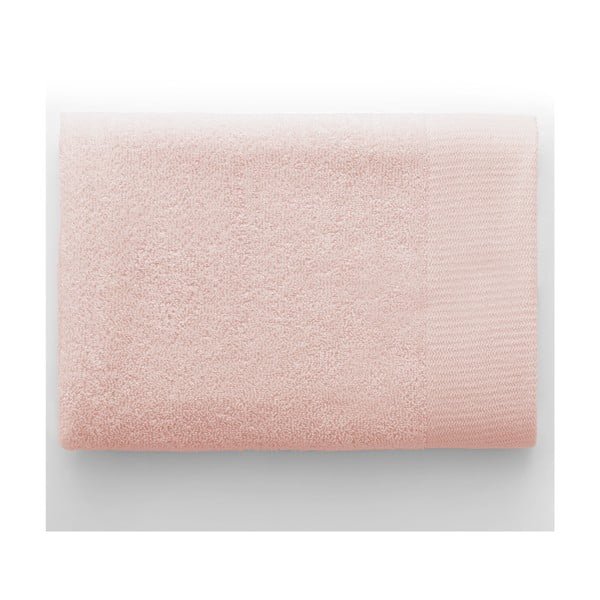 Világos rózsaszín frottír pamut fürdőlepedő 70x140 cm Amari – Restilo-image-3