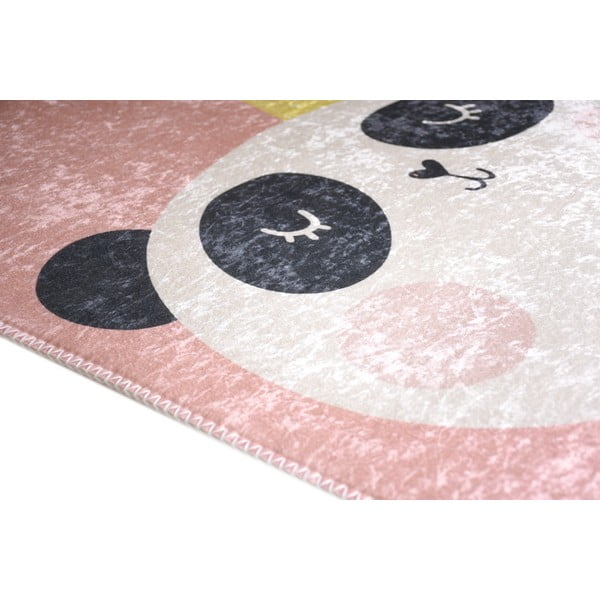 Világos rózsaszín mosható gyerek szőnyeg 100x160 cm Royalty Mascot – Vitaus-image-2