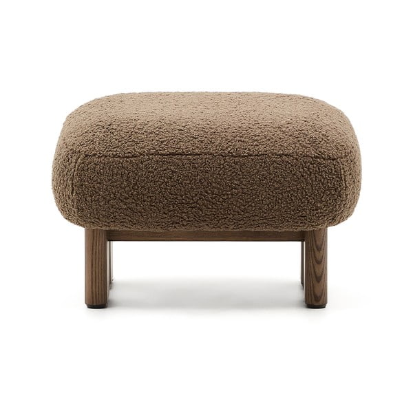 Barna buklé lábtartó Nema – Kave Home