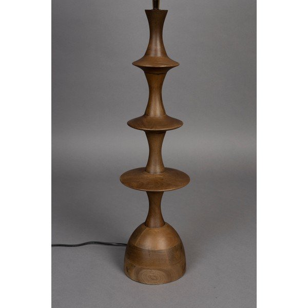 Barna-krémszínű asztali lámpa textil búrával (magasság 90 cm) Cath – Dutchbone-image-2