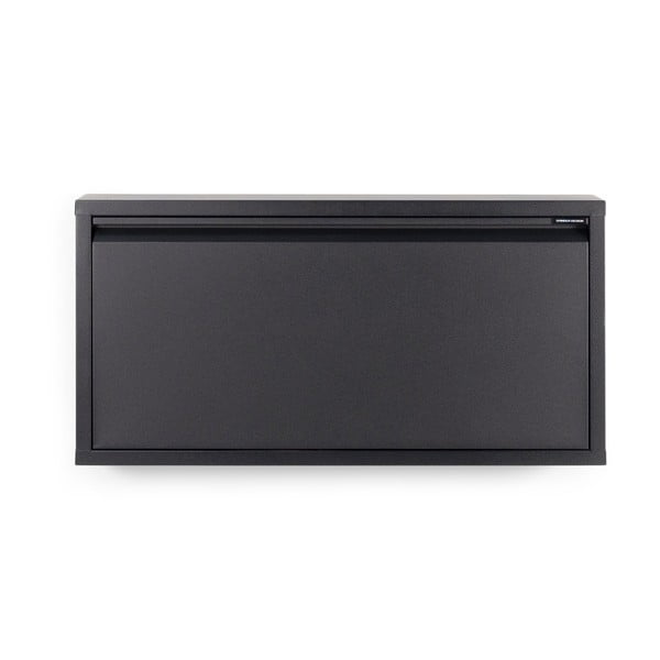 Fekete fém billenő ajtós cipőtartó 75x37,5x12,5 cm Billy – Spinder Design-image-3