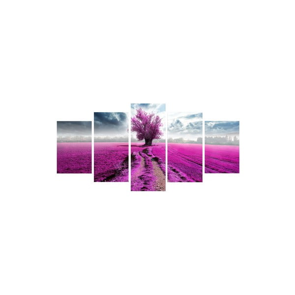 A lila közepén 5 részes kép
