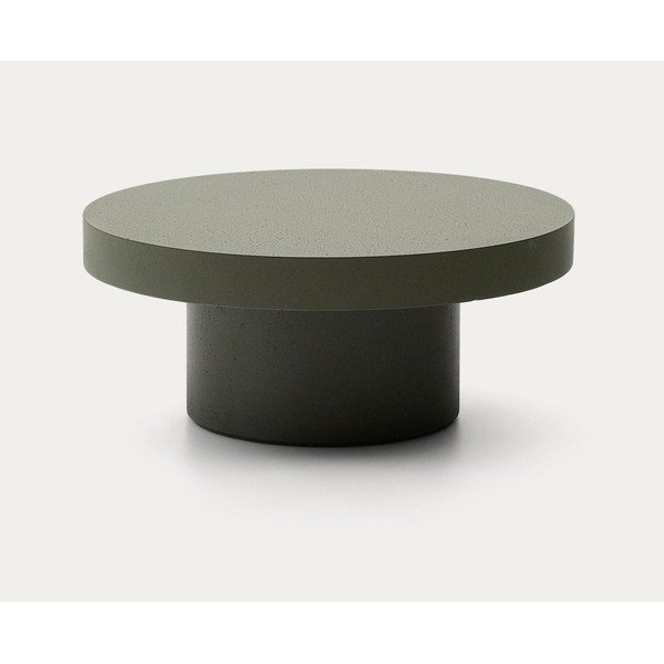 Beton kerek kerti dohányzóasztal ø 66 cm Aiguablava – Kave Home