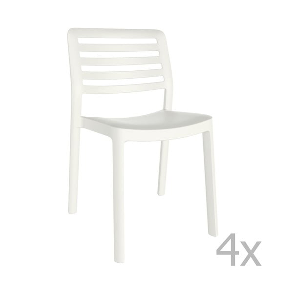 Wind fehér kerti szék, 4 darab - Resol