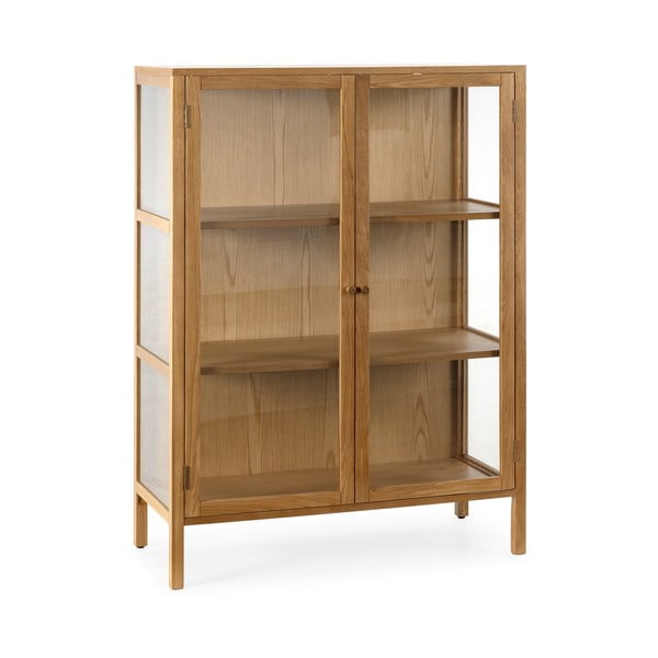 Natúr színű tálalószekrény tölgyfa dekorral 90x126x40 cm Ceci – MOME-image-3