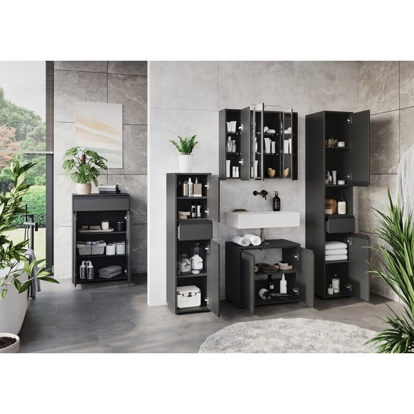 Antracitszürke fürdőszoba bútor szett Lemont – Germania-image-2