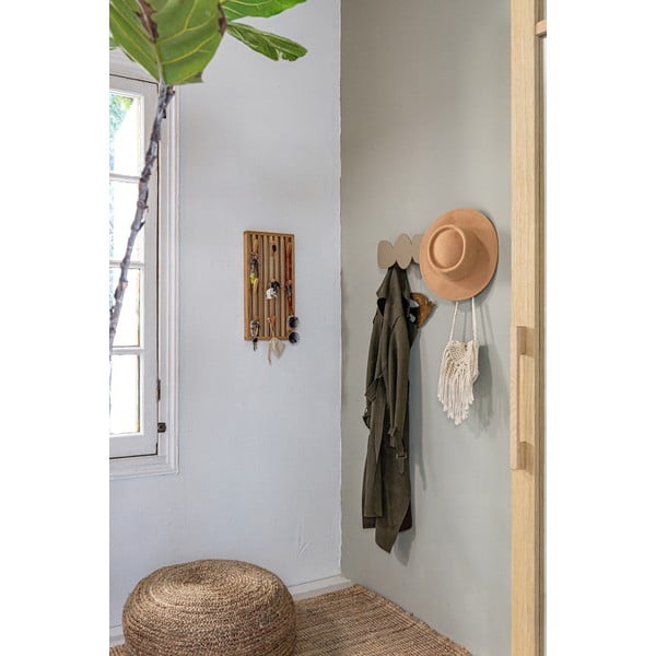 Natúr színű fém fali fogas 24 cm Parco – Spinder Design-image-3