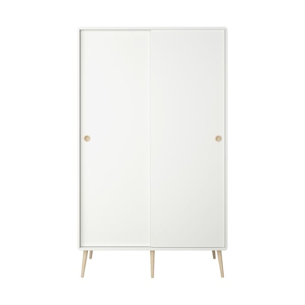 Fehér ruhásszekrény tolóajtóval 113x189,9 cm Softline - Tvilum