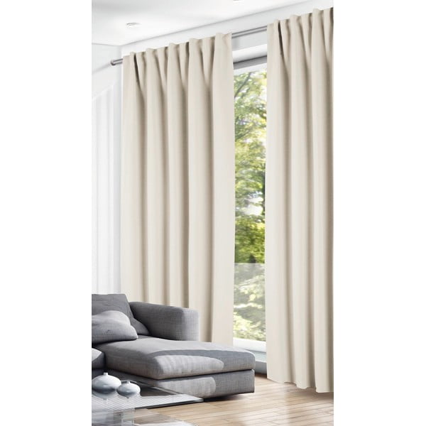 Krémszínű termo-dimout (részleges sötétítő) függöny 135x245 cm – Sehlbach-image-1