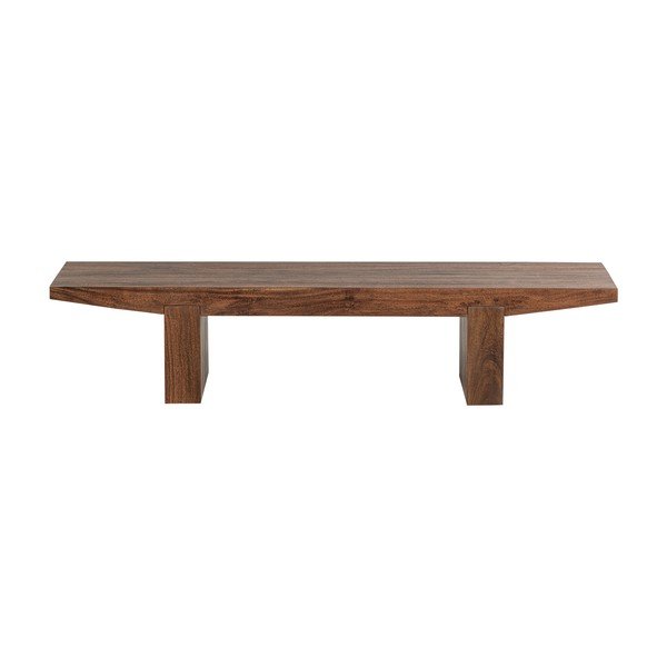 Sötét natúr színű akácfa dohányzóasztal 48x152 cm Eron – WOOOD