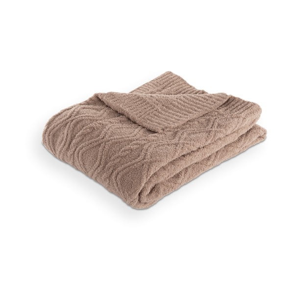 Barna mikroplüss takaró 130x170 cm Aspen – Tiseco Home Studio