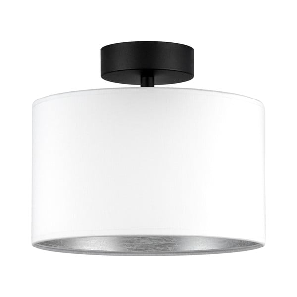 Tres S fehér mennyezeti lámpa ezüstszínű részletekkel, ⌀ 25 cm - Sotto Luce