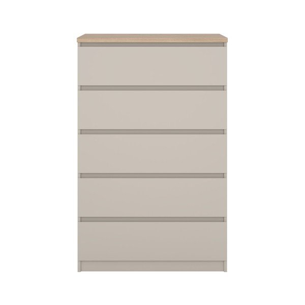 Krémszínű komód 77x121x50 cm Naia – Tvilum-image-2